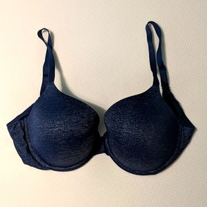 Victoria Secret T-shirt Bra in Navy Blue